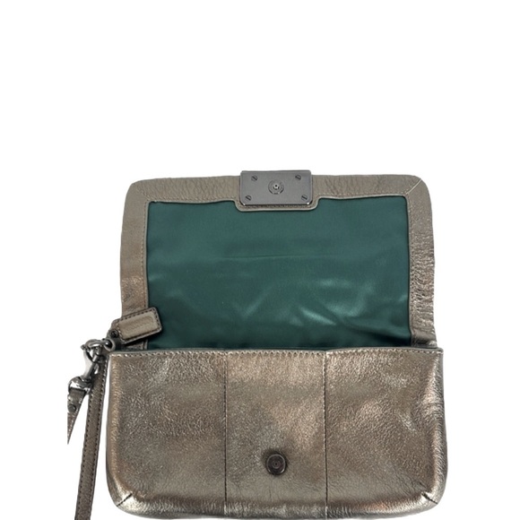 Coach NWT Metallic Leather Shoulder Bag - Picture 6 of 9